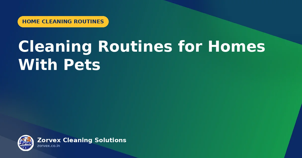 Cleaning Routines for Homes With Pets — Zorvex blog cover