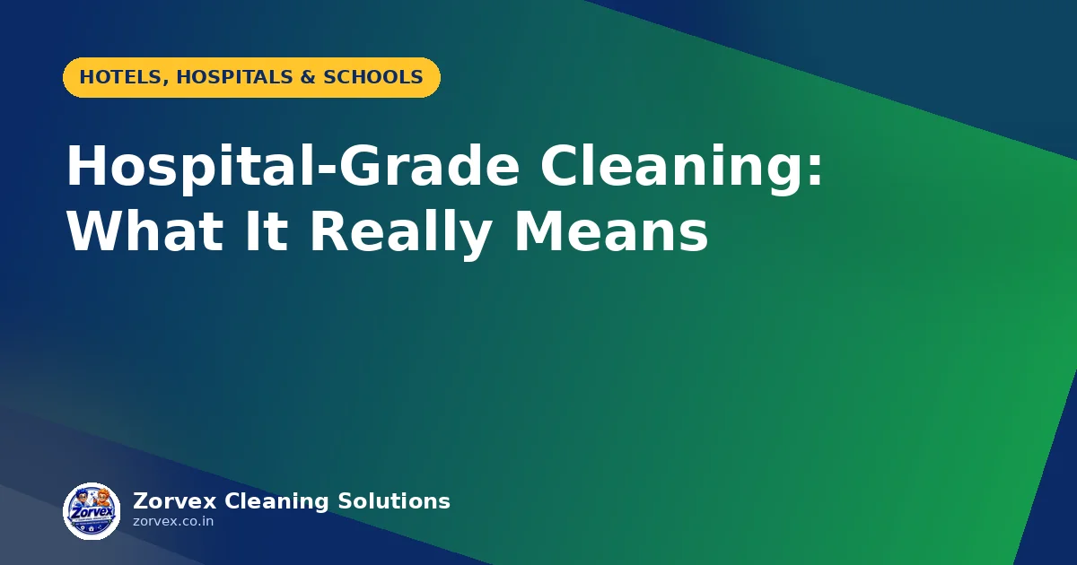 Hospital-Grade Cleaning: What It Really Means — Zorvex blog cover