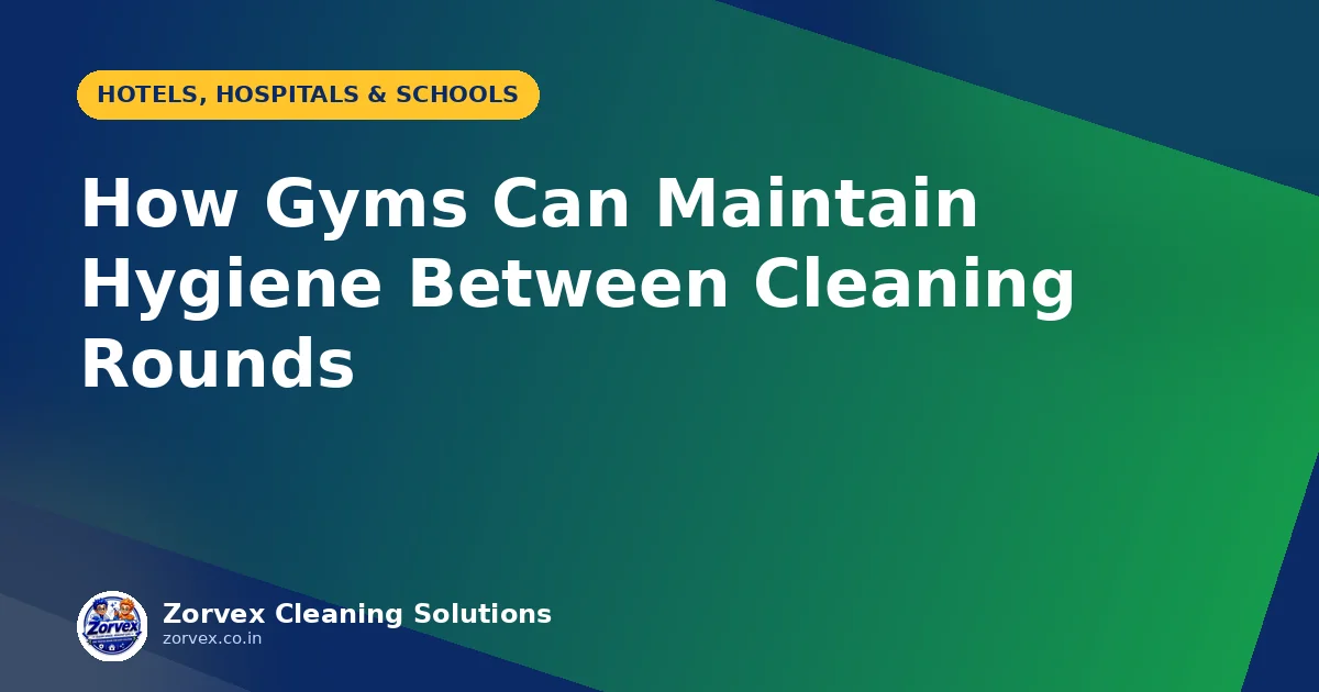How Gyms Can Maintain Hygiene Between Cleaning Rounds — Zorvex blog cover