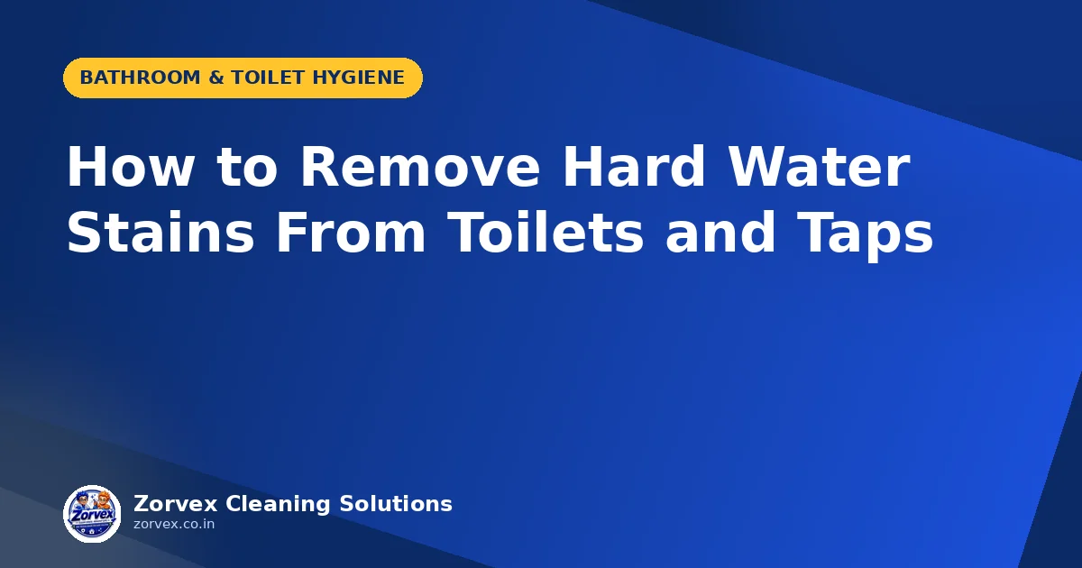 How to Remove Hard Water Stains From Toilets and Taps — Zorvex blog cover