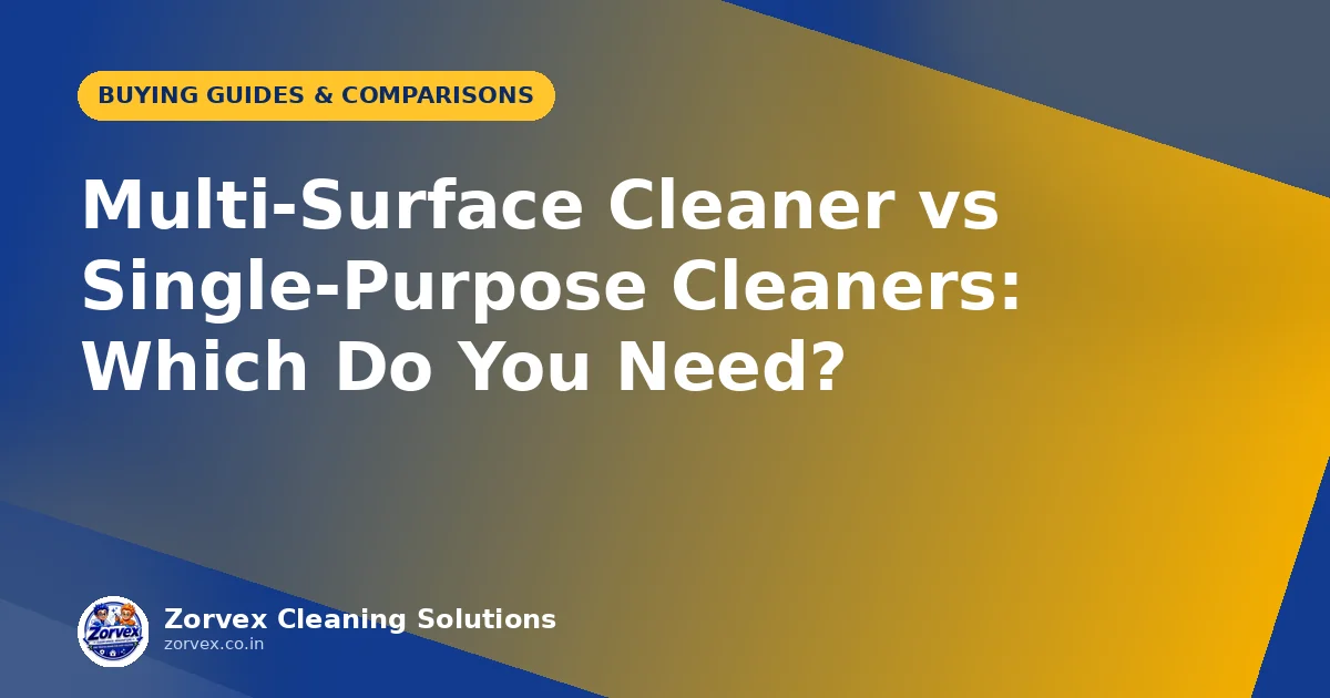 Multi-Surface Cleaner vs Single-Purpose Cleaners: Which Do You Need? — Zorvex blog cover