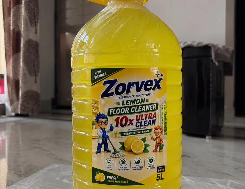 Zorvex Lemon Floor Cleaner 5 litre bottle